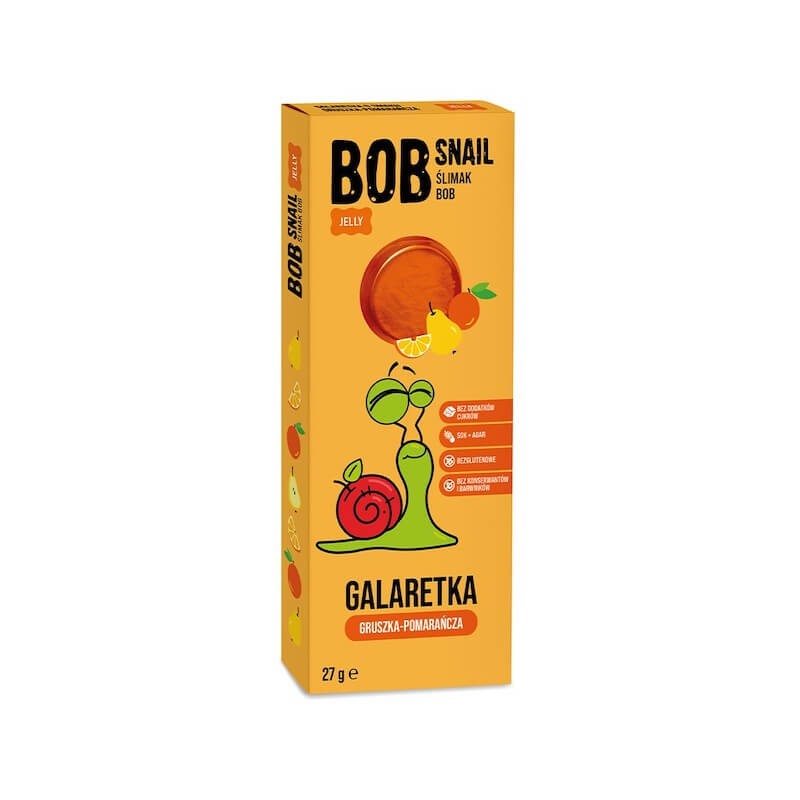 Gluten-Free Jelly Orange & Pear No Sugar 27g Bob Snail