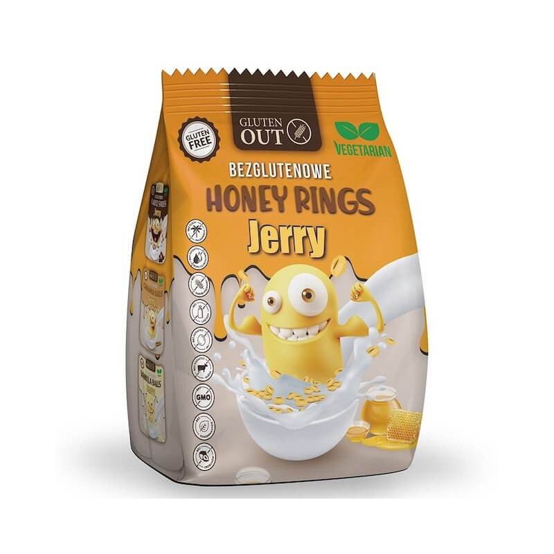 Gluten-Free Honey Rings 375g Jerry Gluten Out