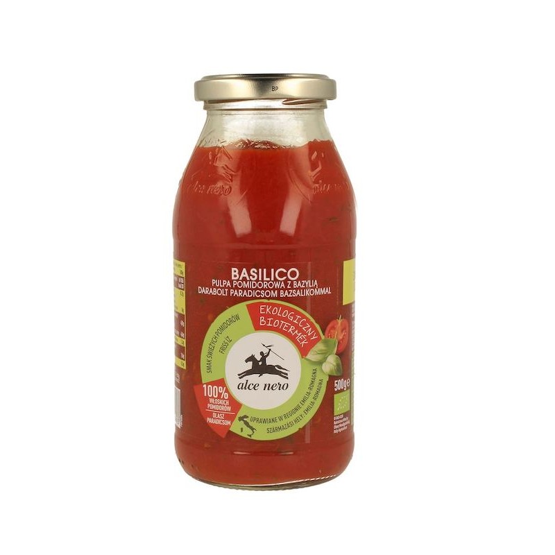 Organic Tomato Pulp with Basil 500g Alce Nero