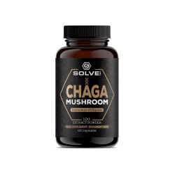 Chaga Mushroom 10:1 Extract 60 Capsules Solve Labs