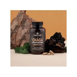 Chaga Mushroom 10:1 Extract 60 Capsules Solve Labs