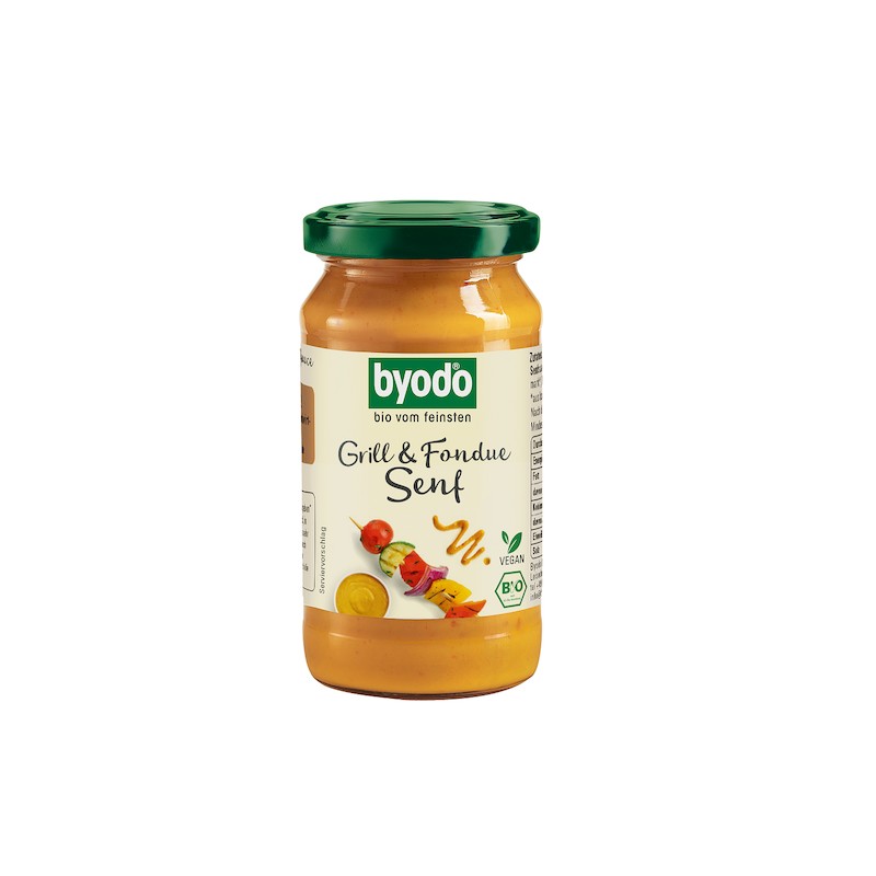 Organic Gluten-Free Grill & Fondue Mustard 200ml Byodo