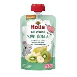 Mus w Tubce Kiwi Koala Gruszka-Banan-Kiwi Bez Dodatku Cukrów Od 8 Miesiąca Demeter BIO 100g Holle