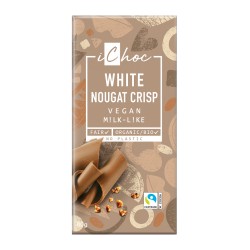 Organic Vegan White Nougat Crisp Chocolate 80g iChoc (Vivani)