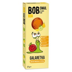 Galaretka Gruszka-Jabłko-Cytryna Bez Dodatku Cukru Bezglutenowa 27g Bob Snail