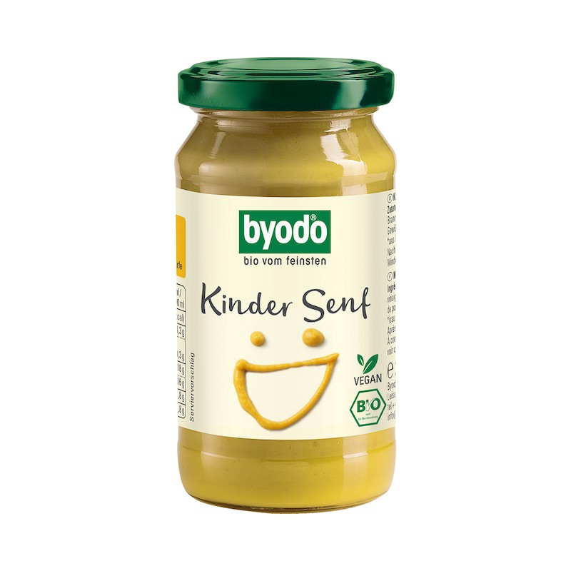 Organic Gluten-Free Mustard For Kids 200ml Byodo