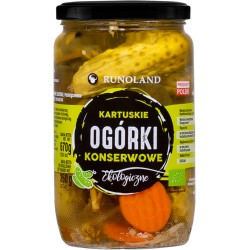 Kartuskie Organic Pickled Cucumbers 670g (360g) Runoland