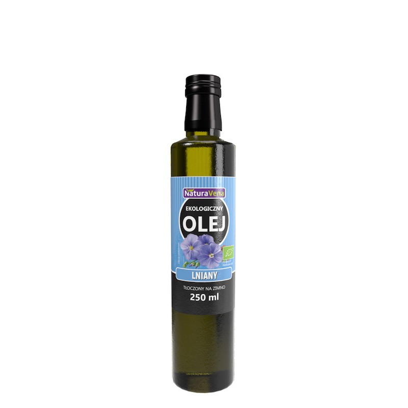 Organic Cold Pressed Linseed Oil 250ml Naturavena