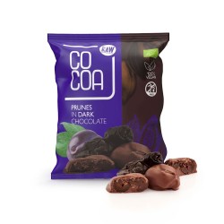 Organic Prunes In Dark Chocolate 70g Cocoa