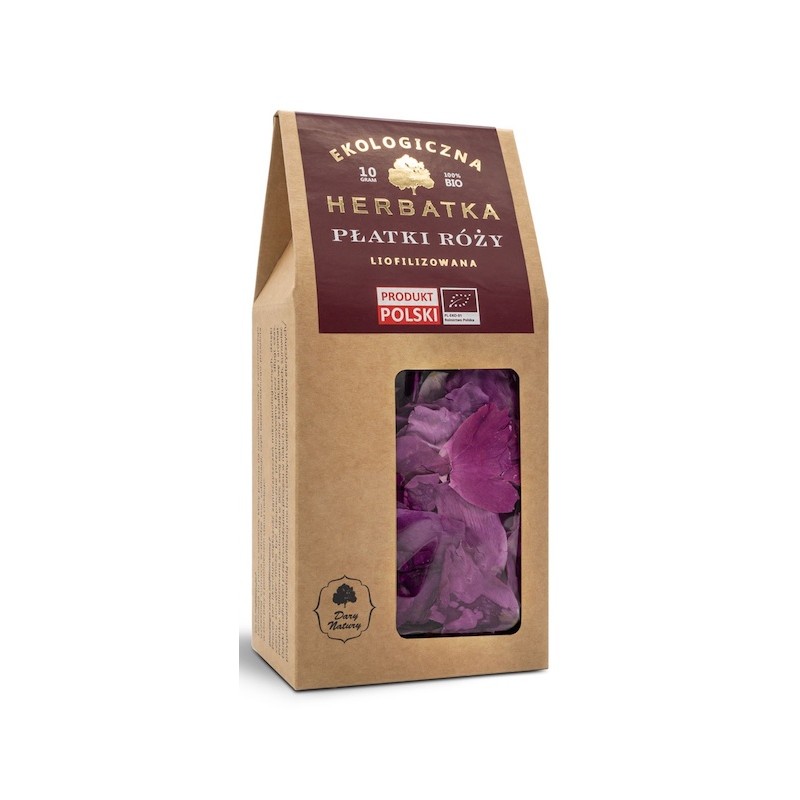 Organic Freeze-Dried Rose Petals Tea 10g Dary Natury