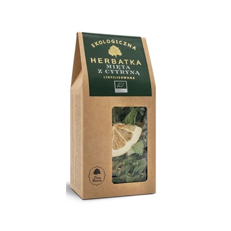 Organic Freeze-Dried Mint & Lemon Tea 25g Dary Natury