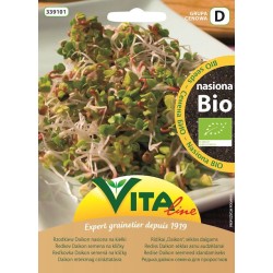 Organic Sprouting DAIKON RADISH Seeds 20g Vita Line