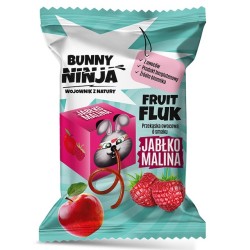 Przekąska Owocowa Fruit Fluk Jabłko Malina Bez Dodatku Cukru Bez Glutenu 15g Bunny Ninja