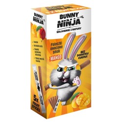 Przekąska Owocowa Pałeczki Mango Bez Dodatku Cukru Bez Glutenu 15g Bunny Ninja