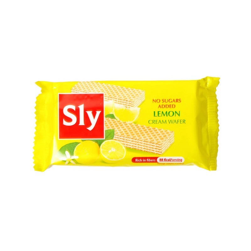 Wafer With Lemon Cream, No Sugar 40g Sly Nutritia
