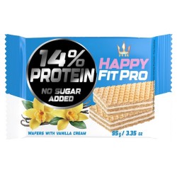 Proteinowe Wafelki Waniliowe Bez Dodatku Cukru 95g Flis Happy Fit Pro