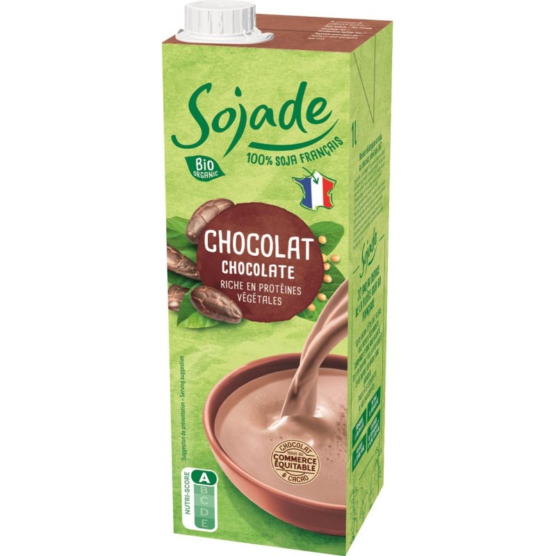 Organic Gluten-Free Soya Based Drink Chocolate 1l Sojade