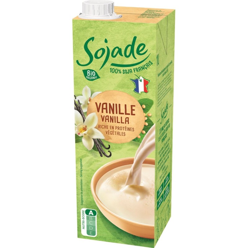 Organic Gluten-Free Protein Soya Based Drink Vanilla 1l Sojade