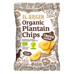 Chipsy z plantana o smaku trufli bezglutenowe BIO 80g EL ORIGEN