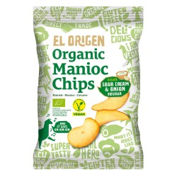 Organic Gluten-Free Sour Cream & Onion Cassava Crisps 60g EL ORIGEN