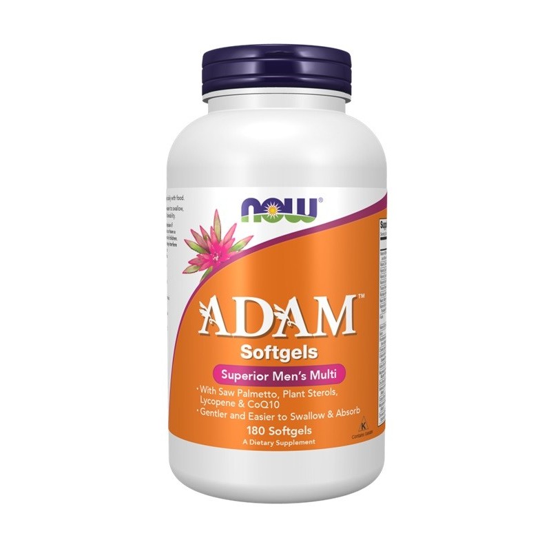 ADAM Multi-Vitamin for Men 180 softgels NOW Foods