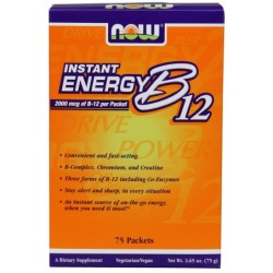 Vitamin B-12, Instant Energy 75 packets NOW Foods