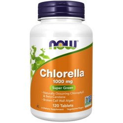 Chlorella, 1000mg - 120 tabletek NOW Foods