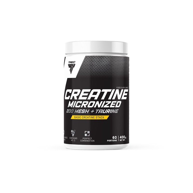 Creatine Micronized 200 Mesh + Taurine 400g Trec Nutrition