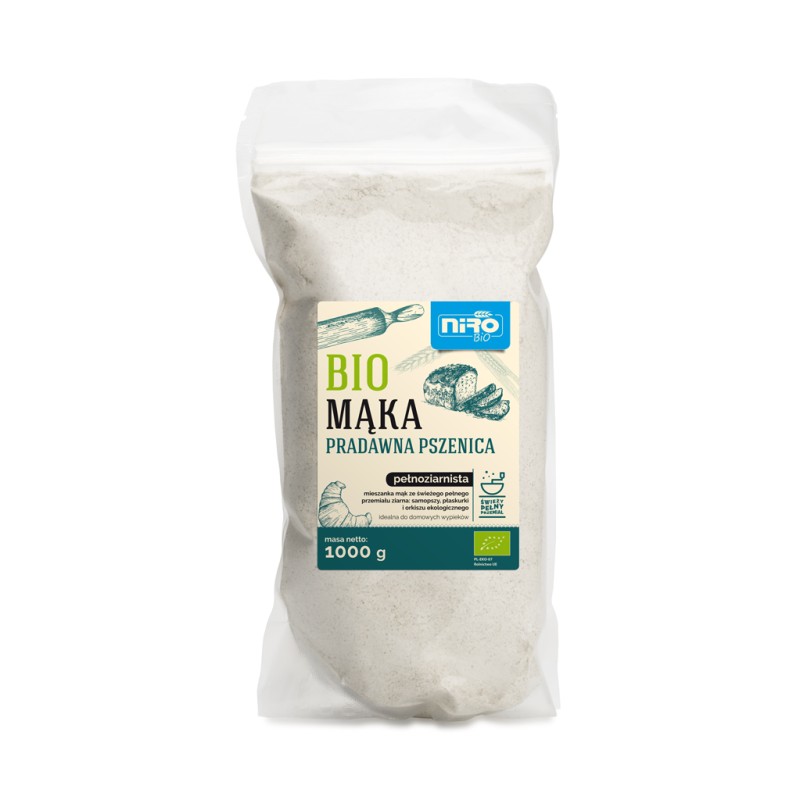 Organic Flour, Ancient Whole Grain Wheat 1kg Niro