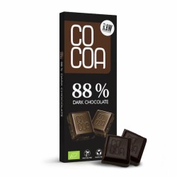 Organic Dark Chocolate 88 % 40g Cocoa
