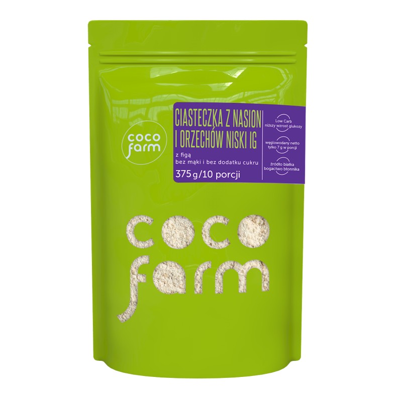 Mieszanka na Ciasteczka z Nasion i Orzechów Bez Dodatku Cukrów 375g Coco Farm