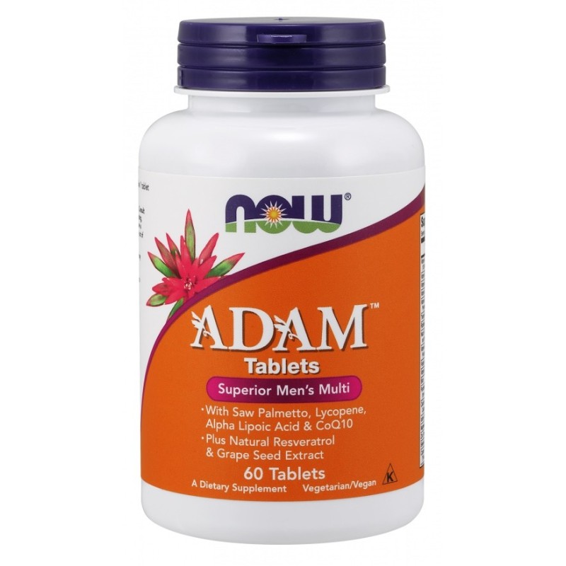 ADAM Multi-Vitamin for Men 60 tablets NOW Foods