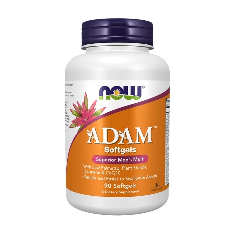 ADAM Multi-Witamina dla Mężczyzn 90 kapsułek żelowych NOW Foods