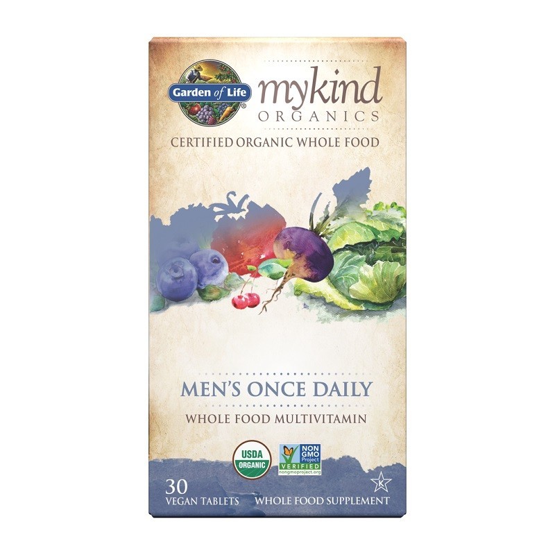 Mykind Organics Men's Once Daily 30 vegan tablets Garden of Life