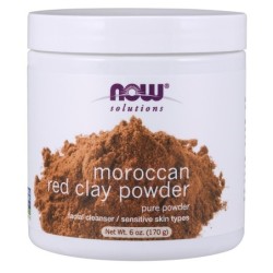 Red Clay Powder Moroccan 170g NOW Foods