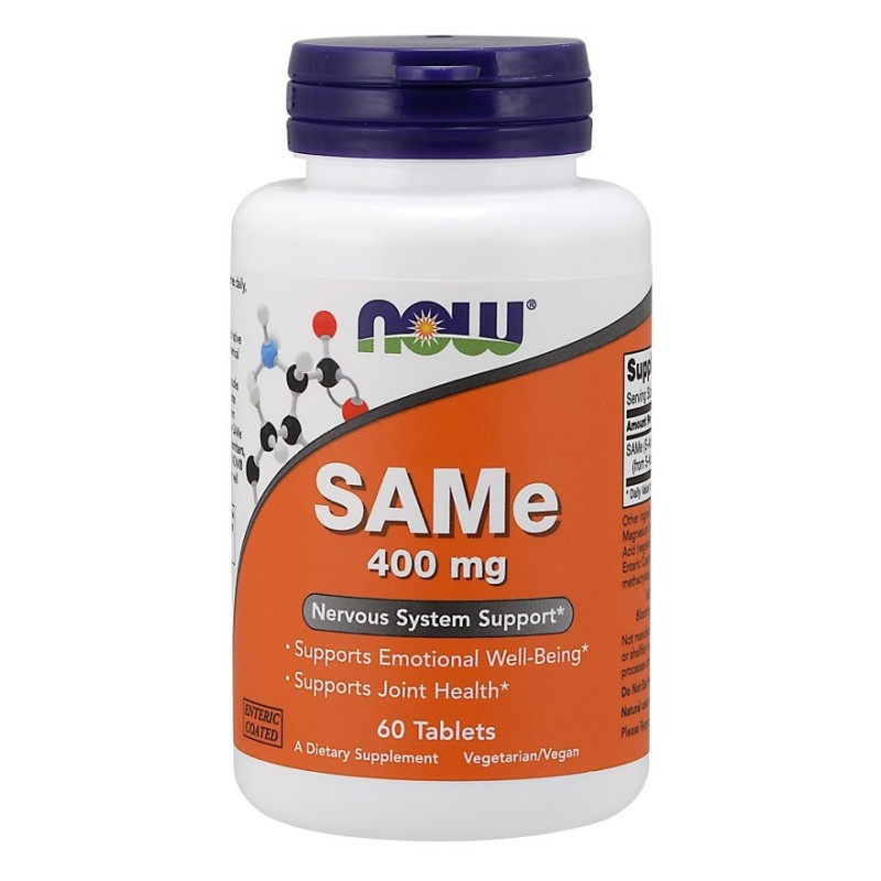 SAMe 400mg 60 tablets NOW Foods