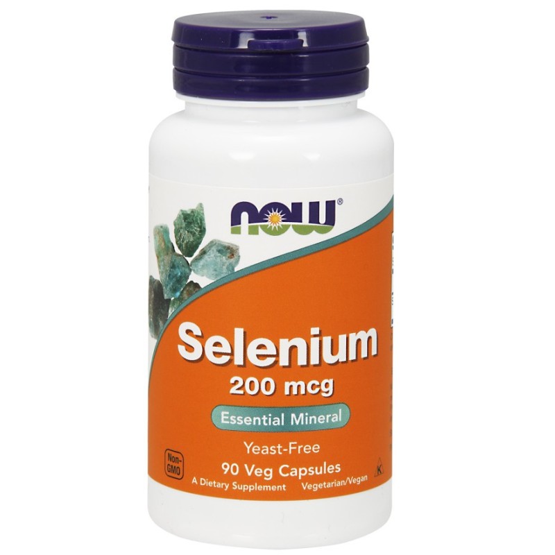 Selen, 200mcg - 90 vcaps NOW Foods