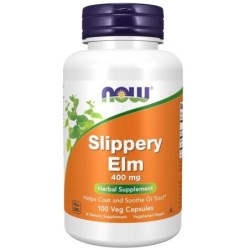 Slippery Elm, 400mg - 100 vcaps NOW Foods