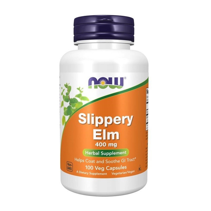 Slippery Elm, 400mg - 100 vcaps NOW Foods