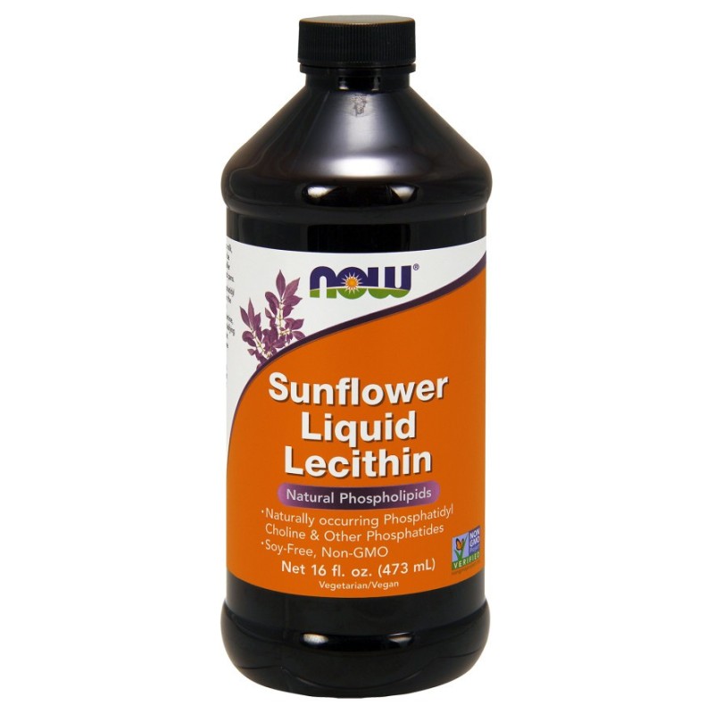 Sunflower Lecithin, Liquid 473ml NOW Foods