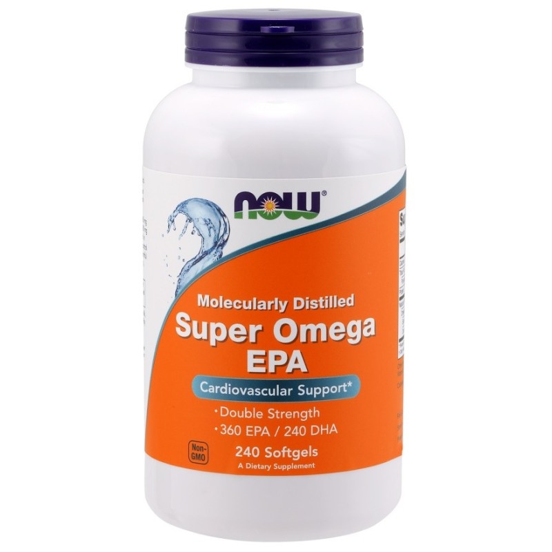 Super Omega EPA Molecularly Distilled 240 softgels NOW Foods