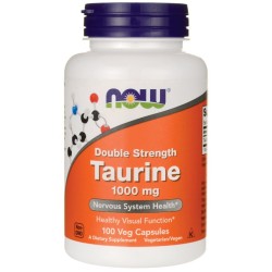 Taurine, 1000mg Double Strength 100 vcaps NOW Foods