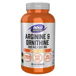 Arginine & Ornithine 500/250 100 vcaps NOW Foods