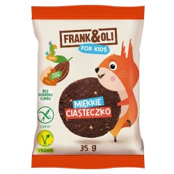 Gluten-Free Vegan Soft Cookie For Kids Cocoa & Hazelnut No Sugar 35g Frank & Oli