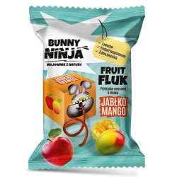 Przekąska Owocowa Fruit Fluk Jabłko Mango Bez Dodatku Cukru Bez Glutenu 15g Bunny Ninja