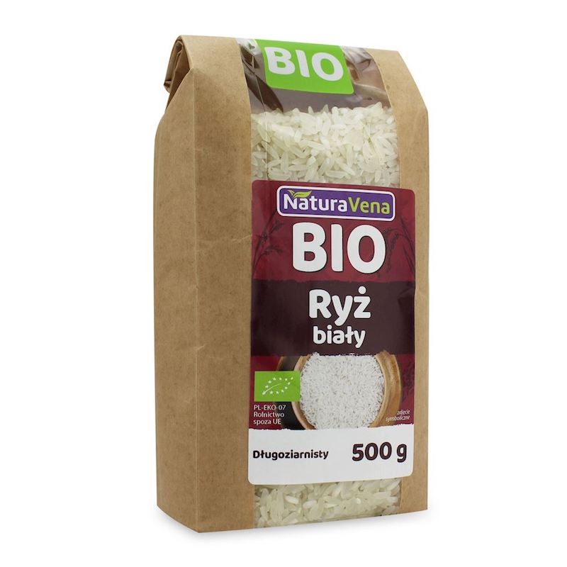 Ryż Biały Długoziarnisty BIO 500g NaturaVena