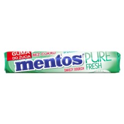 Mentos Pure Fresh Spearmint Chewing Gum Sugar Free 15,5g Perfetti Van Melle Polska