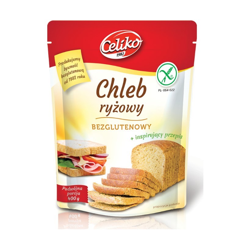 Gluten-Free Rice Bread Mix 400g Celiko