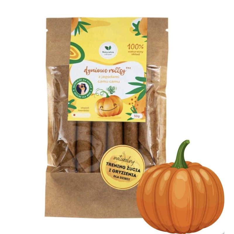 Fruit Rolls Pumpkin & Camu Camu 50g Naturalnie Zdrowi