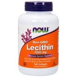 Lecithin, 1200mg Non-GMO - 100 softgels NOW Foods